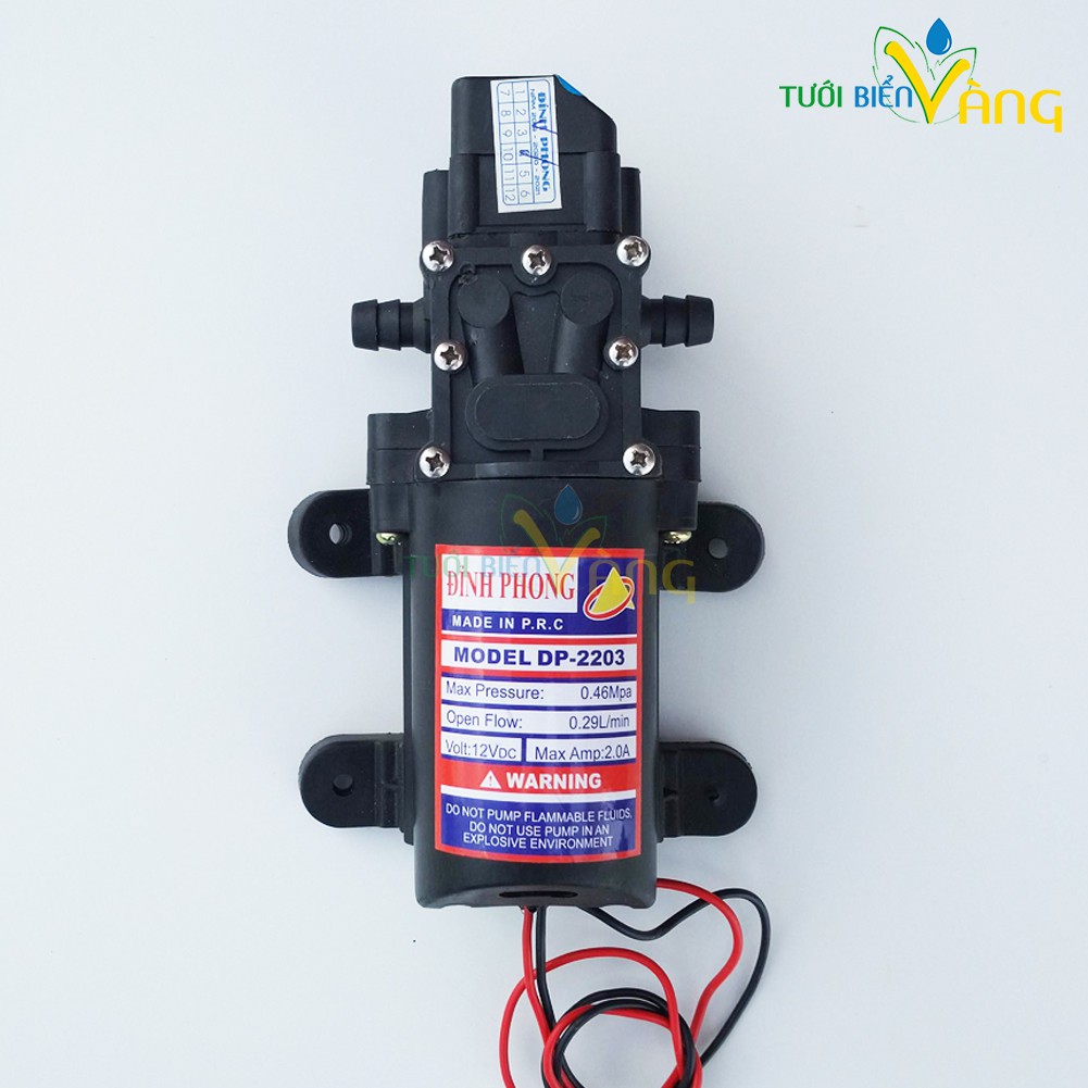 Máy bơm mini 12v tăng áp tự động ngắt