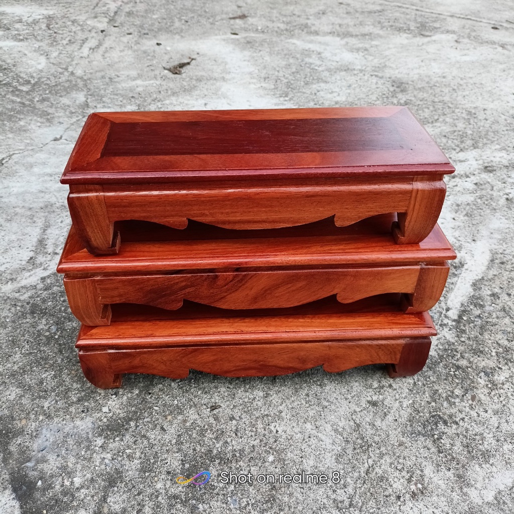 Đôn dài kê khung ảnh gỗ hương 100%)và kê đồ mỹ nghệ