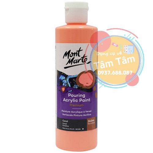 Mont Marte Premium Pouring Acrylic Paint, Màu Acrylic Pouring đăng lần 1/2-Dụng cụ vẽ Tâm Tâm