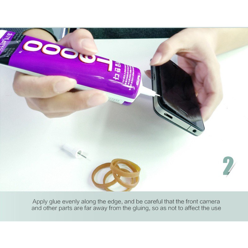 Keo dán acrylic trong suốt hình hoa dùng làm trang sức T9000 DIY