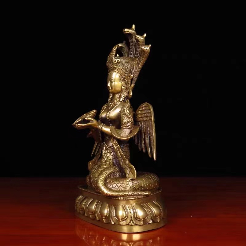 [PBMC]Tượng Naga đồng TB 25cm (Pho)