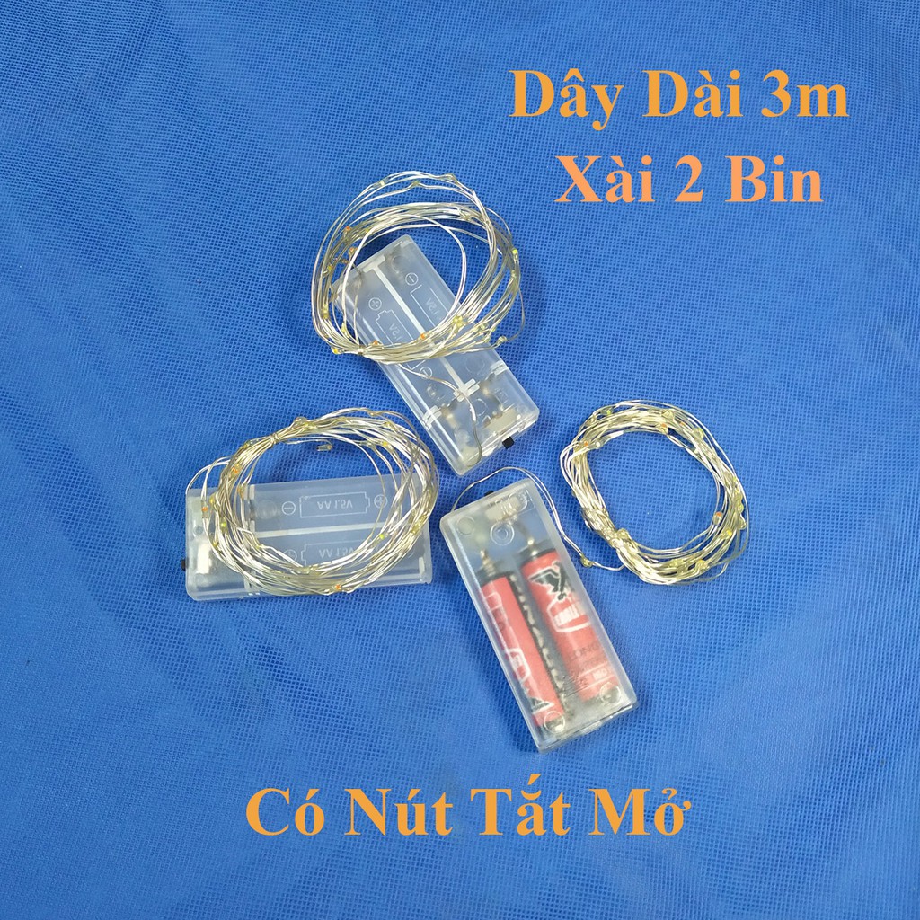Dây Đèn Led Đom Đóm Trang Trí Fairy Light ⚜️FREESHIP⚜️ Dài 3 Mét | BigBuy360 - bigbuy360.vn