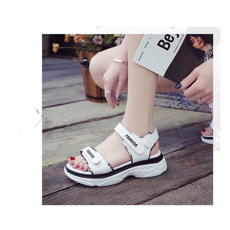 SANDAL ĐẾ BẰNG QUAI NGANG CAO CẤP