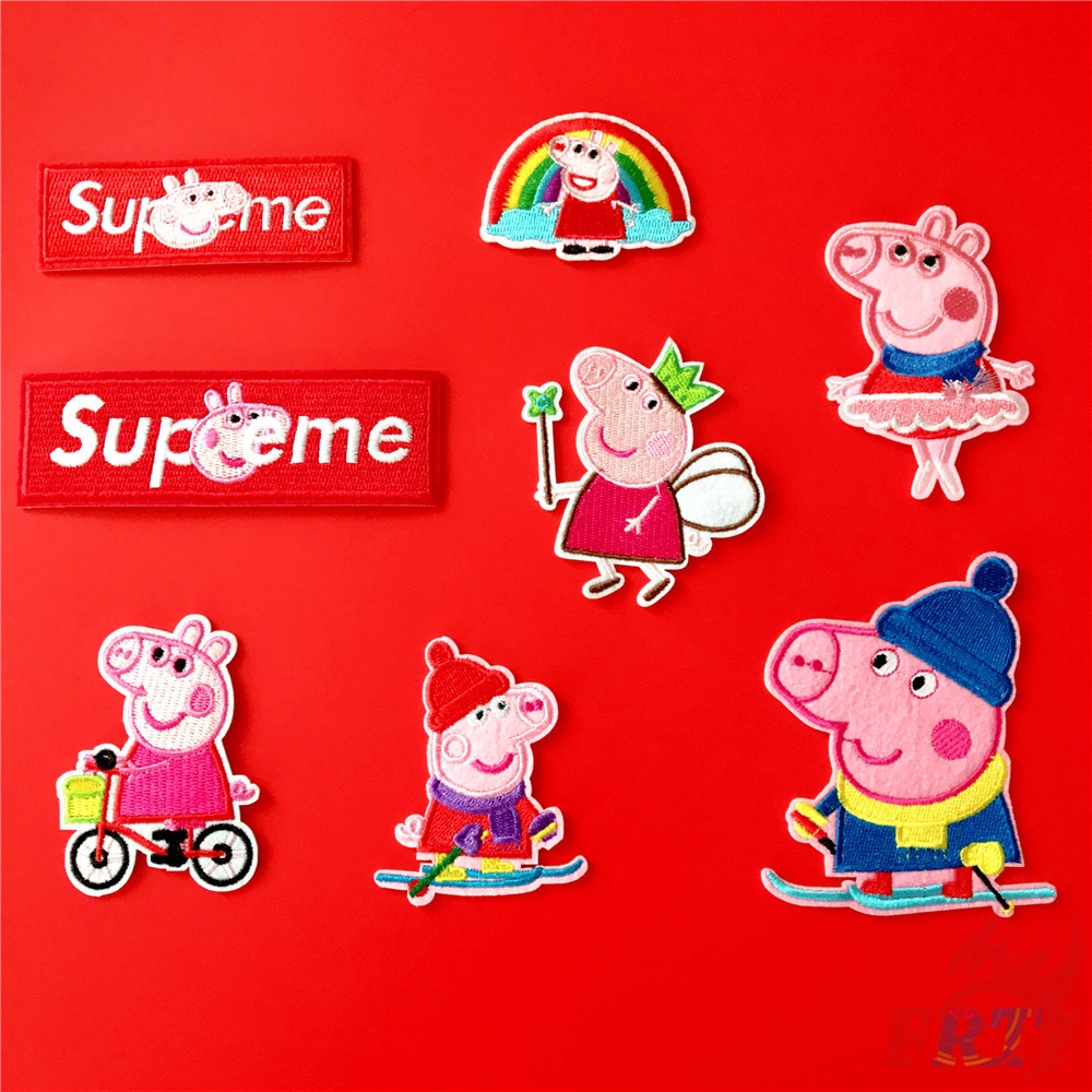 ☸ Cartoon： The Life of Peppa Pig Patch ☸ 1Pc Diy Sew on Iron on Badges Patches（S-1）