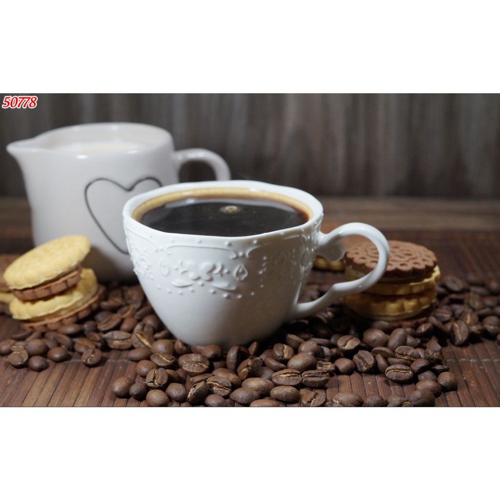 Tranh quán Trà chanh hình 3D dán lên tường theo mọi kích thước yêu cầu