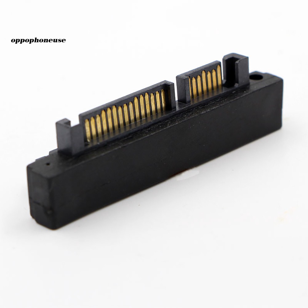 【OPHE】SFF-8482 SAS 22 Pin to 7+15 Pin SATA Male HDD Hard Drive Adapter 90 Degree Angle