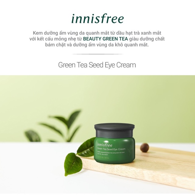 Kem dưỡng mắt Innisfree Green Tea Seed Eye Cream