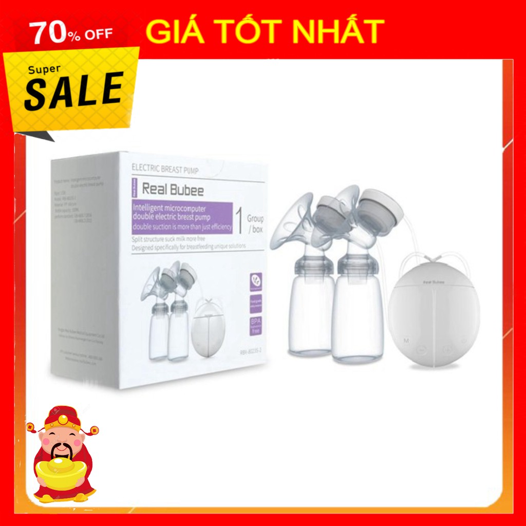Máy hút sữa Real bubee công nghệ hút chân không, sử dụng rất thoải mái với nhiều cấp độ bơm [ HÀNG CH