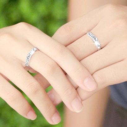 Nhẫn Cặp Nam, Nữ Phong Cách Hàn Quốc NC107