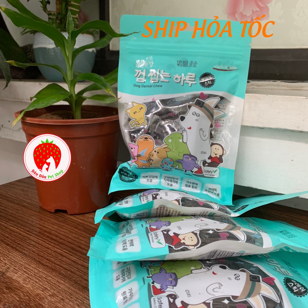 [Có sẵn] Chew bổ xung dinh dưỡng sạch miệng cho chó 100g