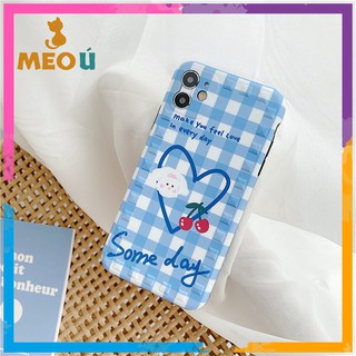 Ốp iphone caro xanh iphone 7/8/7plus/8plus/x/xs max/11/11 pro/11 pro max - ốp iphone