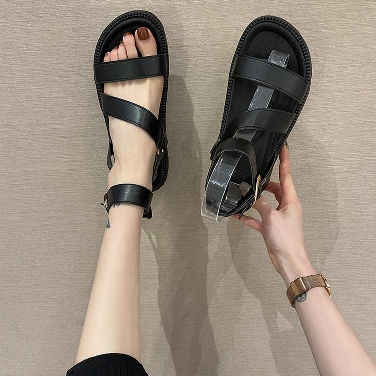 Giày Sandal Cao Gót Mũi Tròn Thời Trang Dành Cho Nữ