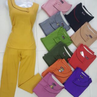 Bộ thun cotton mịn quần dài