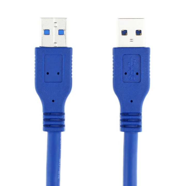 Cáp Usb 3.0 Hai Đầu Đực 1.5M (Xanh) Truyền Dữ Liệu Tốc Độ Cao - Dùng Cho Ổ Cứng Di Động, Hdd Box