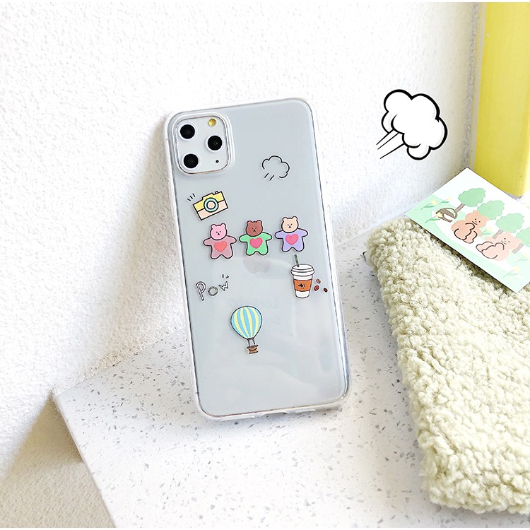 Ốp lưng iphone Gấu Không Gian viền trong chống ố 5/5s/6/6plus/6s/6splus/7/7plus/8/8plus/x/xs/11/12/pro/max/plus/promax | BigBuy360 - bigbuy360.vn