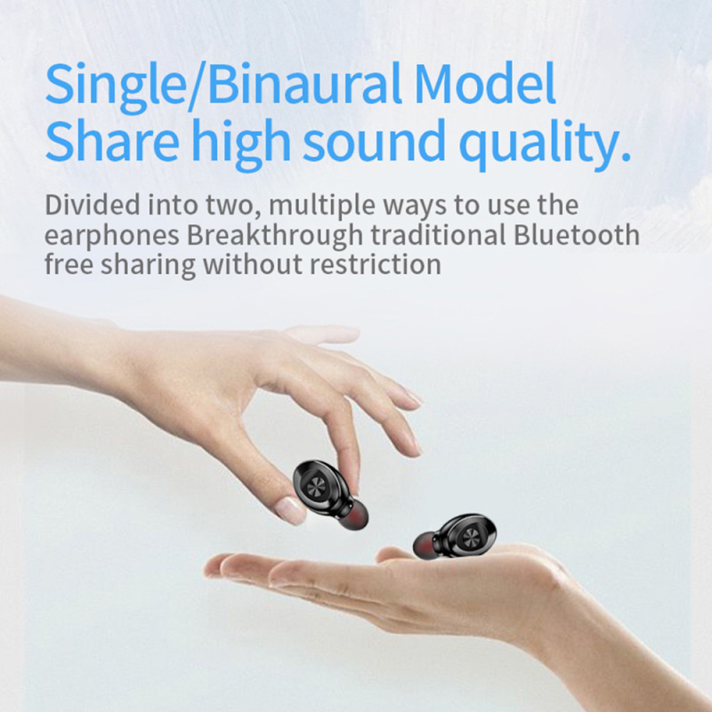 【COD】Tai Nghe Bluetooth XG8, Tai Nghe Thể Thao Điện Thoại Không Dây Tai Nghe Mini, Tai Nghe Âm Thanh Nổi Trong Tai IPX5 Chống Nước Tws 5.0 Tai Nghe Hiển Thị Công Suất