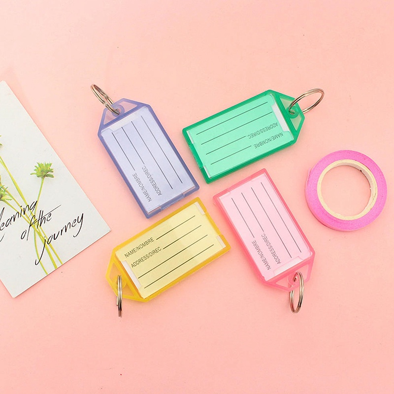 Ygt Set 40 Móc Khóa Nhựa Phân Loại Số Màu Sắc Ngọt Ngào Tiện Dụng Cho Văn Phòng / Khách Sạn