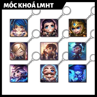 Móc Khoá LMHT Tướng vùng Demacia & Freljord - Móc khoá Champie Liên Minh Huyền Thoại Mica in 2 mặt