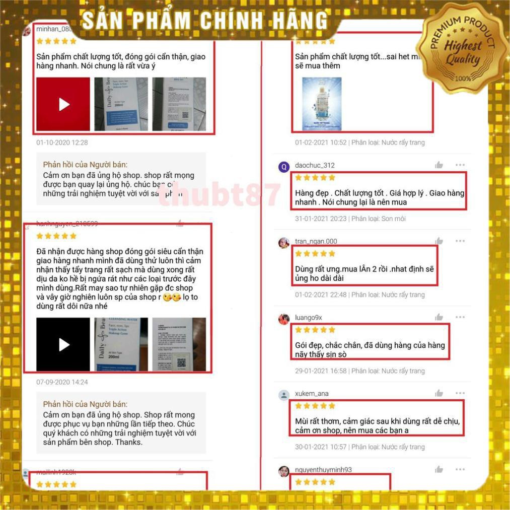 [Hàng Chính Hãng] Nước tẩy trang Daily Beauty Pure & Deep Make-up Off Cleansing Water dành cho da dầu mụn nhạy cảm | BigBuy360 - bigbuy360.vn