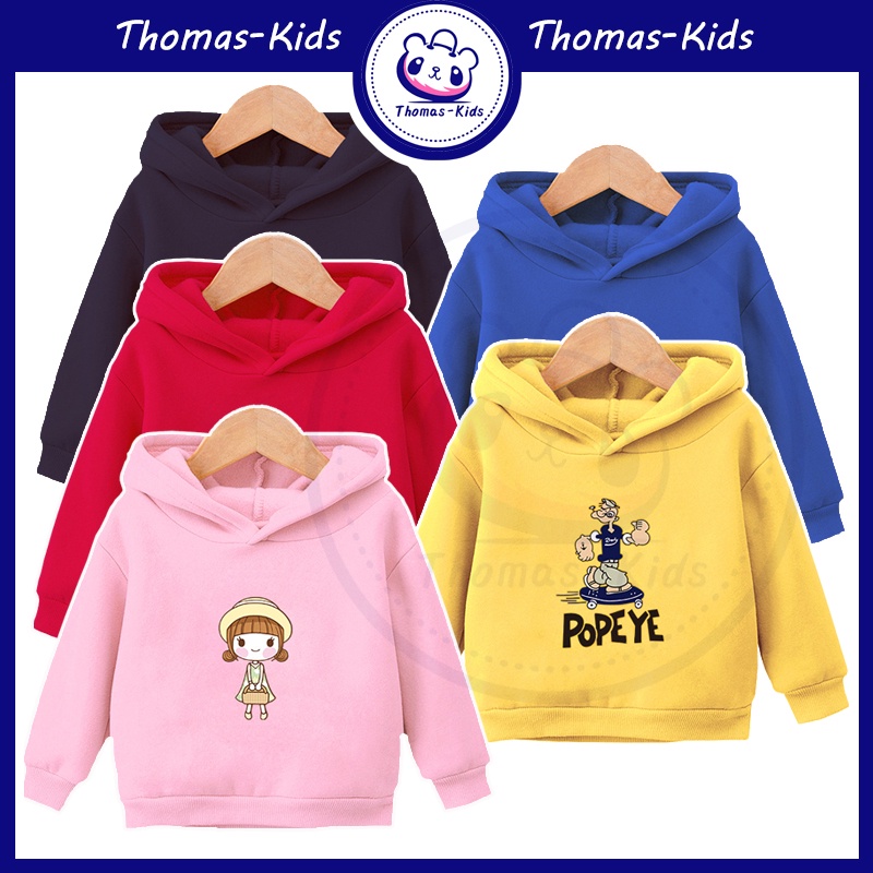 [THOMAS Kids] Áo Khoác Có Mũ Trùm Thời Trang Mới 2022 Dành Cho Bé Trai Bé Gái 2-6 Tuổi 1 Tuổi