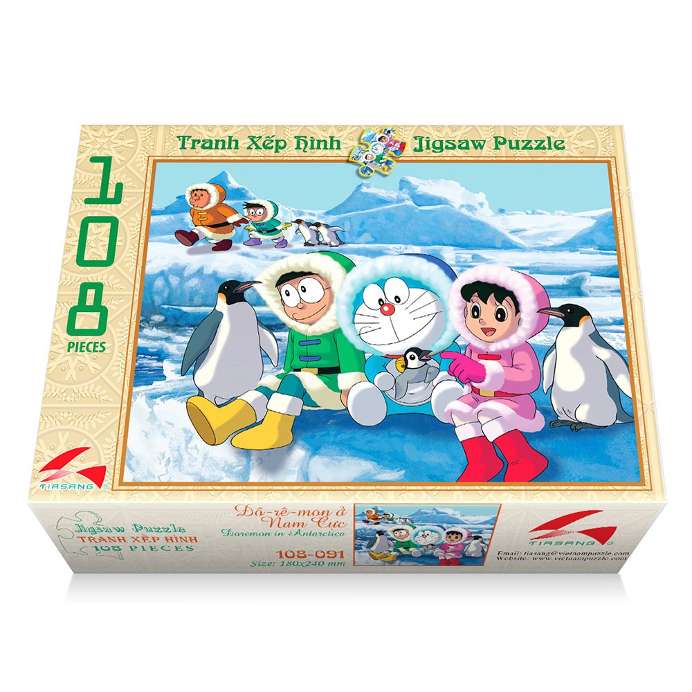 Tranh xếp hình 108 mảnh - ĐÔ-RÊ-MON Ở NAM CỰC - 108-091