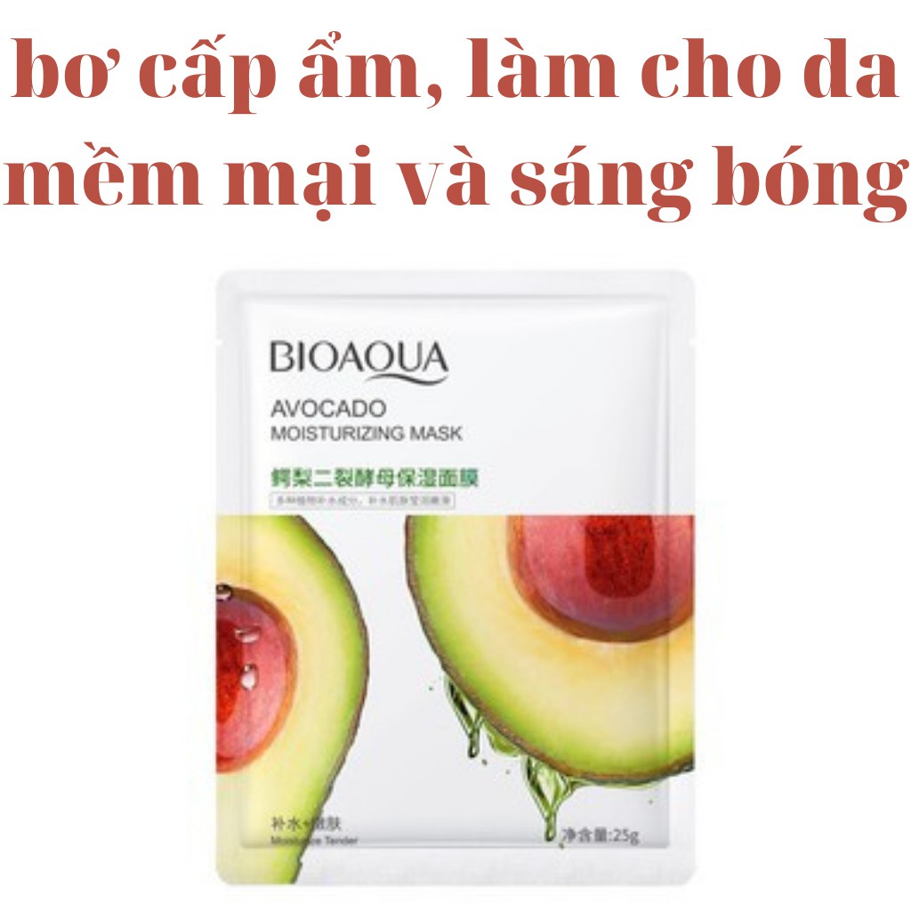 Mặt nạ dưỡng trắng da giấy cấp ẩm nước sáng da dầu giảm mụn trái cây hoa quả BIOAQUA mask - Mặt nạ hoa quả | BigBuy360 - bigbuy360.vn
