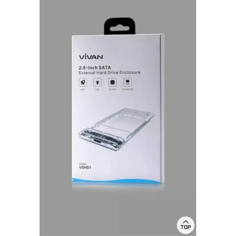 Vỏ Ổ Cứng Ngoài Vivan 2.5 Inch SATA USB 3.0 Ốp