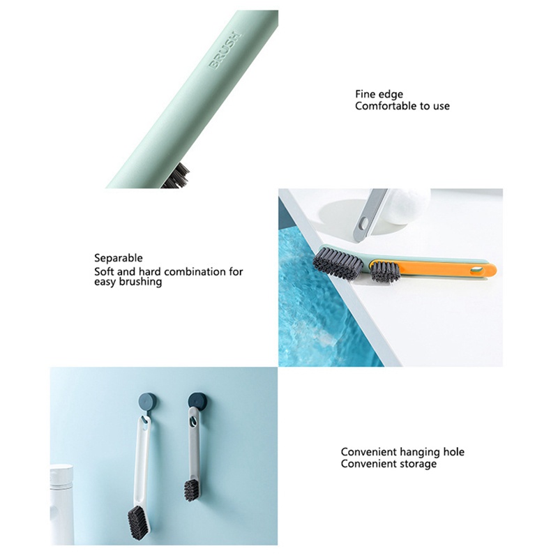 Bàn chải chà giày 2 loại trong 1 dày có thể tháo ra sử dụng hàng ngày