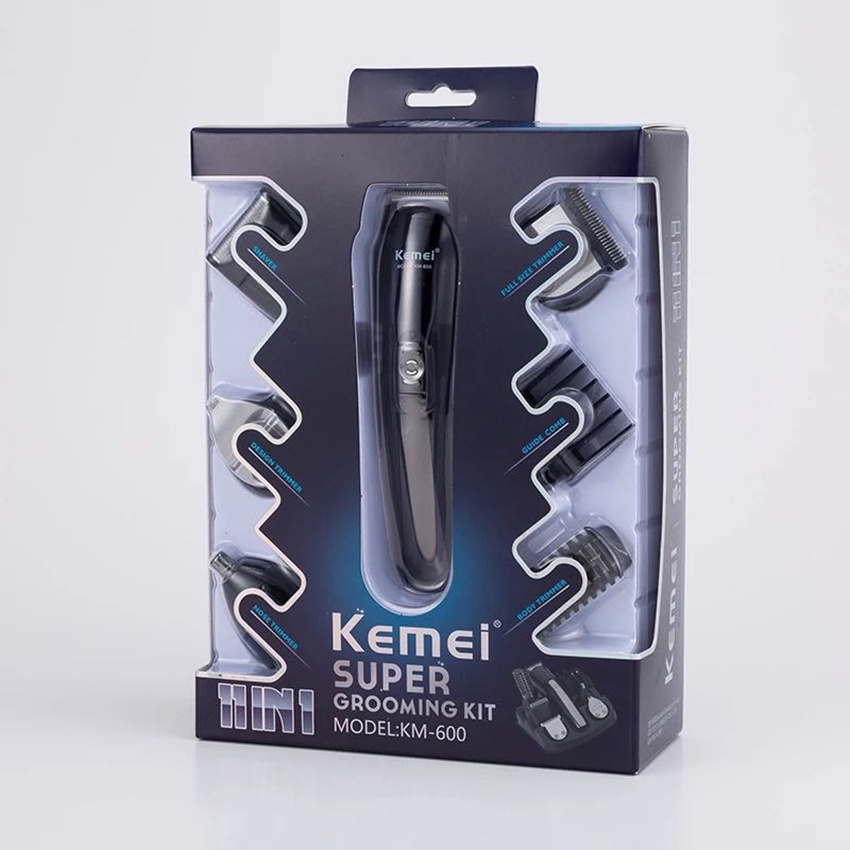 Bộ Tông Đơ Cắt Tóc Đa Năng Kemei KM-600 Cao Cấp 11 In 1