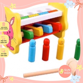 Đập chuột con thỏ cho bé