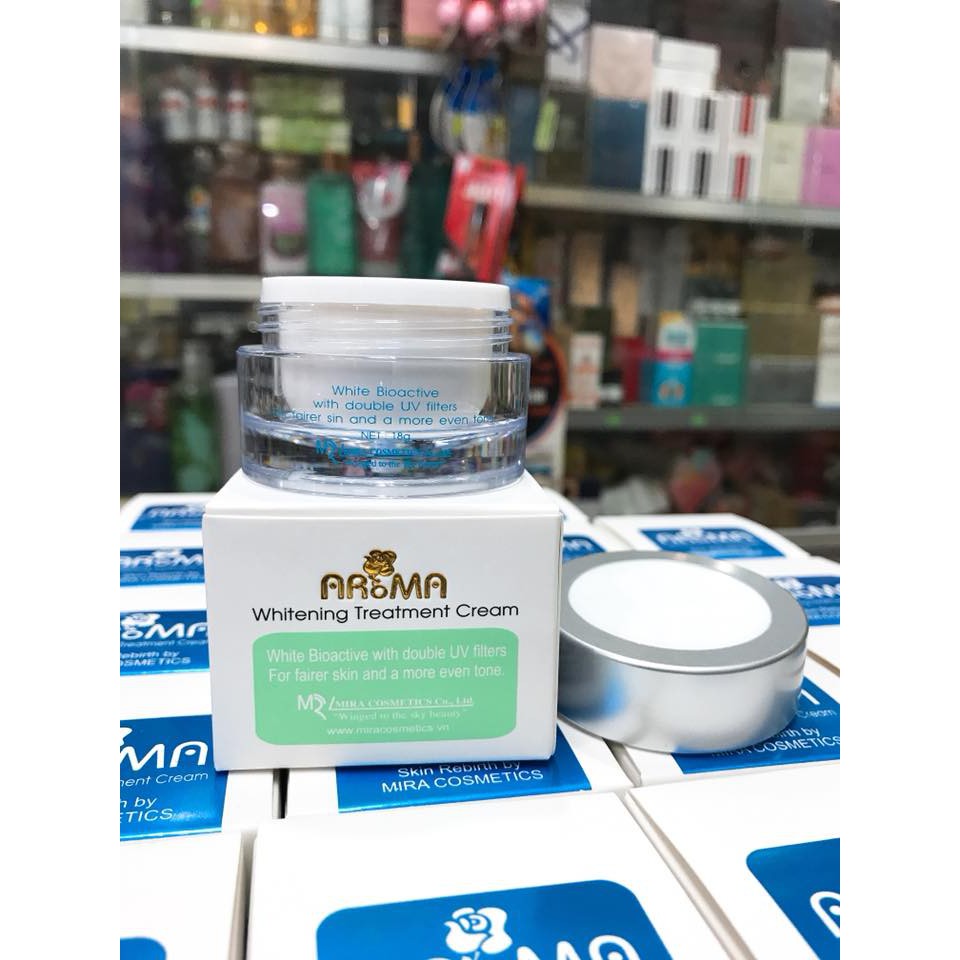 Kem Trắng Da Aroma Mira Whitening Treatment Cream 18g