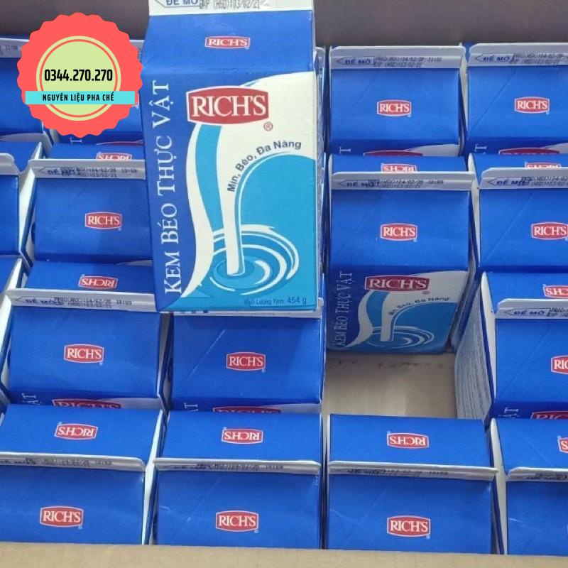 Kem béo thực vật Rich lùn - Hộp 454gr giao hỏa tốc