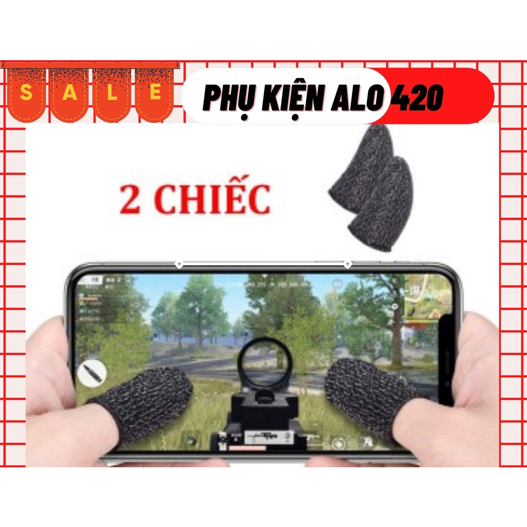 Bộ 2 Găng tay chơi game sợi bạc cảm ứng chống mồ hôi cho liên quân, tốc chiến, Pubg, FOG GT03