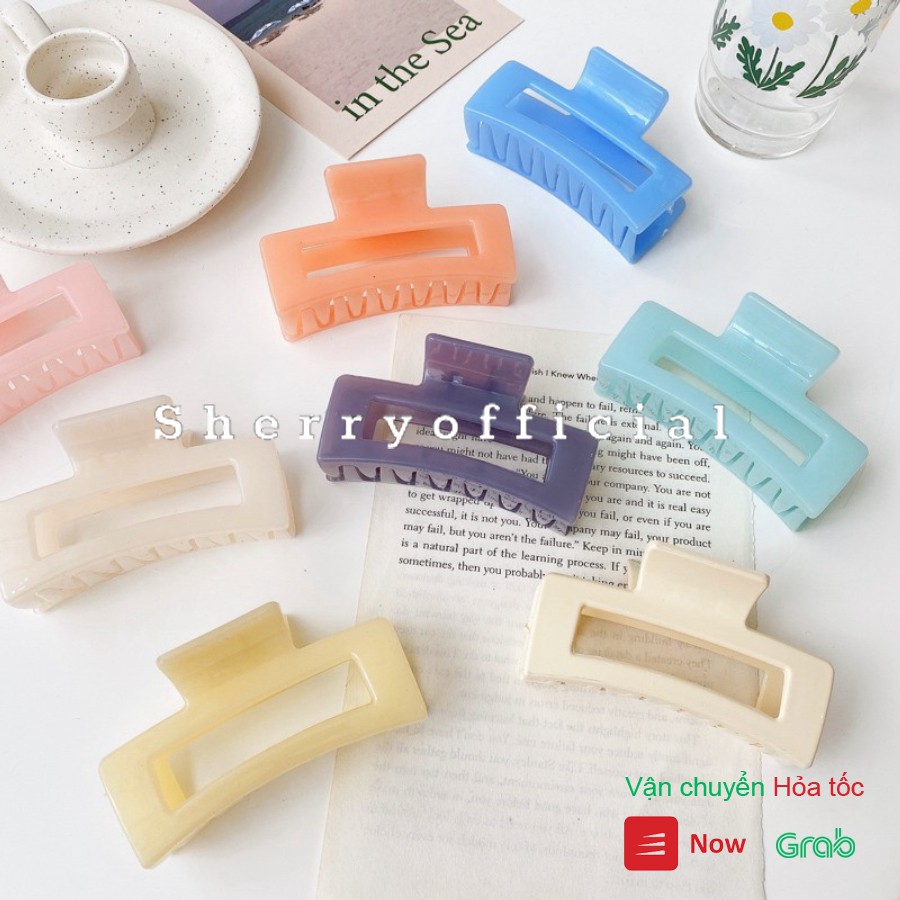 Kẹp tóc kiểu dáng đơn giản chất liệu acrylic MS42