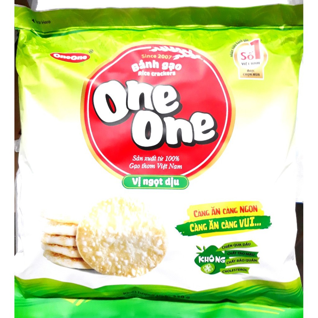 Bánh gạo One One Vị Ngọt Dịu 230gr/ Vị Sữa Ngô 149g/ Vị Tôm Nướng 150g