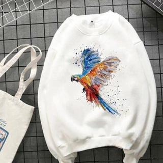 Áo thun sweater nữ tay dài in hình đại bàng 3d dlx