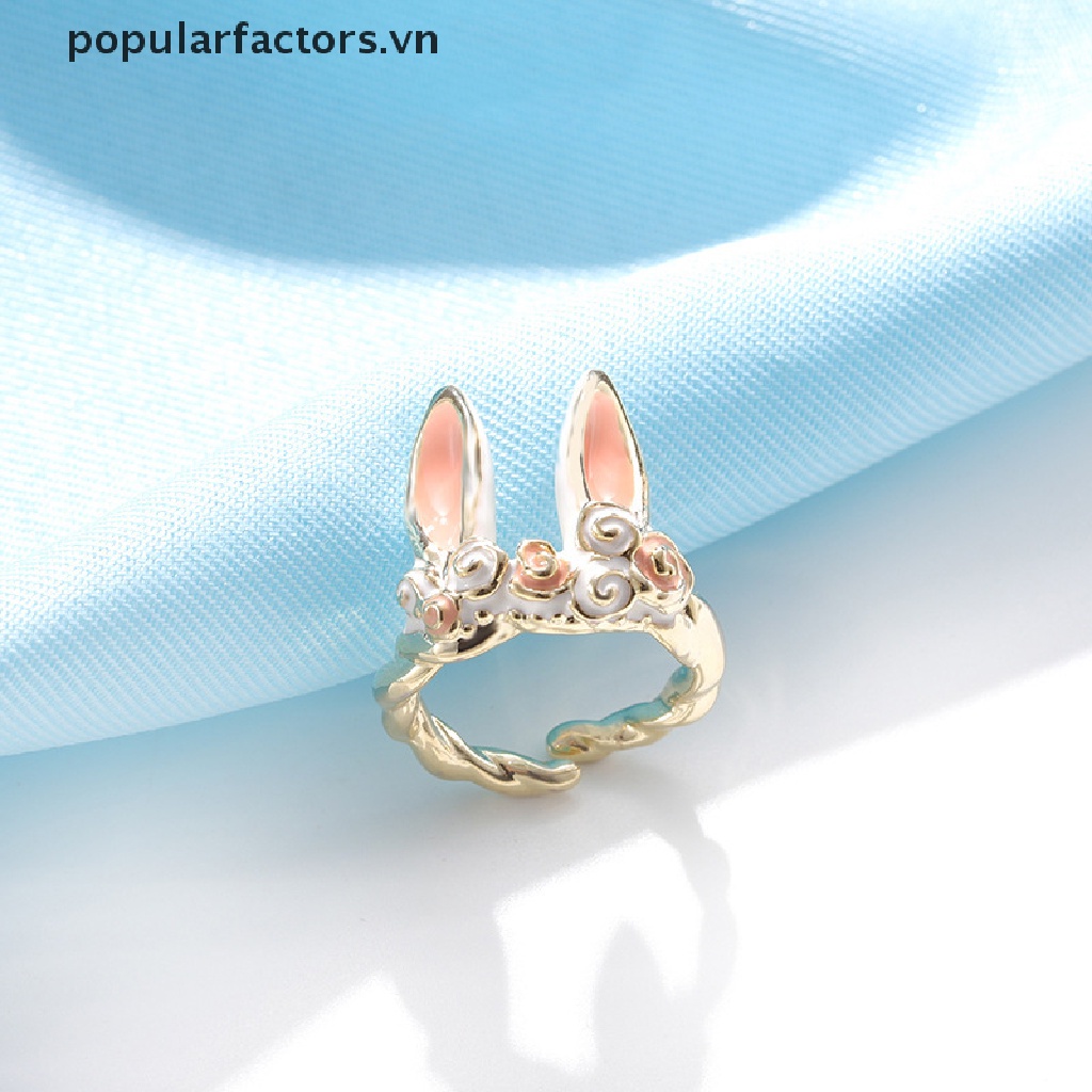 Nhẫn Hở Hình Thỏ Dễ Thương Ngọt Ngào Thích Hợp Làm Quà Cưới