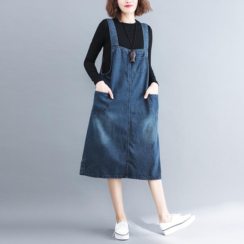 Váy Yếm Jean Nữ - Váy Jean phong cách giản dị