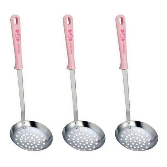 Muôi vớt inox Hello Kitty  (Hàng Nhật nội địa)