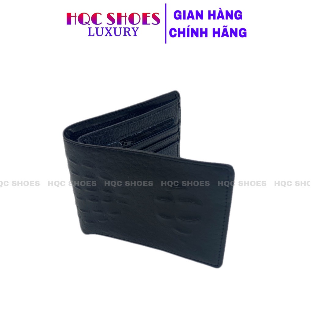 [DA BÒ THẬT 100%]Ví nam da bò - Bóp da nam cao cấp bảo hành bong nổ da trọn đời V001