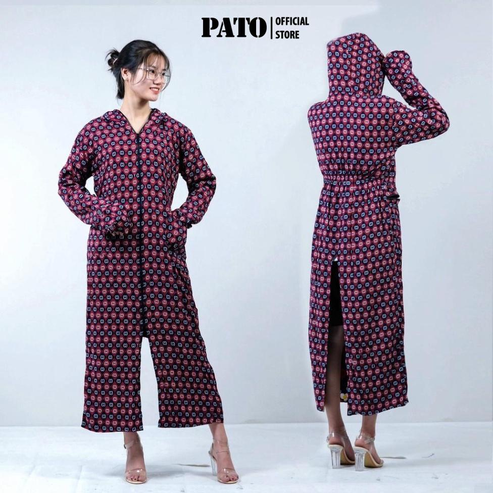 Áo chống nắng toàn thân Pato Man, chất lanh thoáng mát, không bai nhão,họa tiết trẻ trung nhẹ nhàng