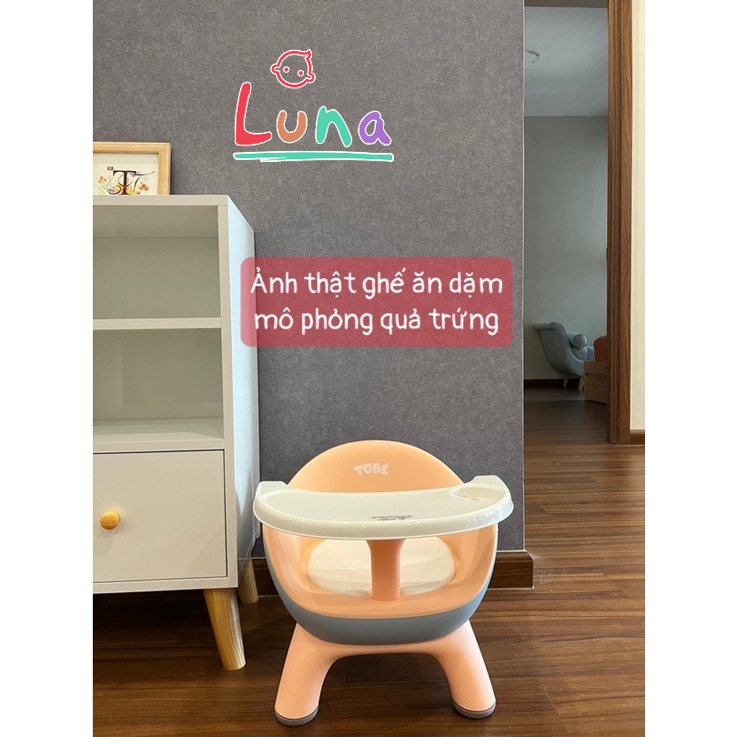 Ghế ăn dặm Tobe quả trứng Eggies cho bé mô phỏng quả trứng không góc nhọn an toàn tuyệt đối chính hãng MS 3106