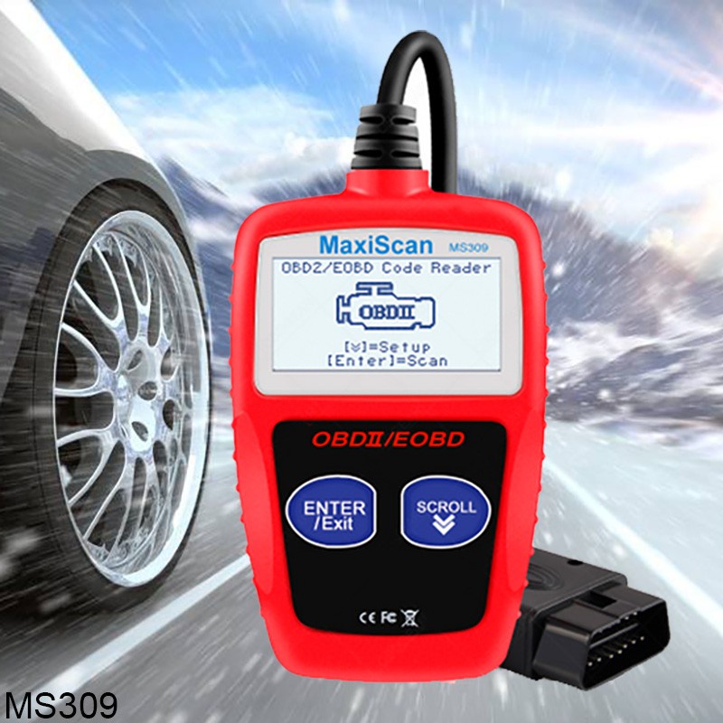 Maxiscan MS309 CAN BUS Đầu đọc mã ô tô OBD2 Công cụ chẩn đoán EOBD OBD II MS 309 Máy quét mã ô tô vớ