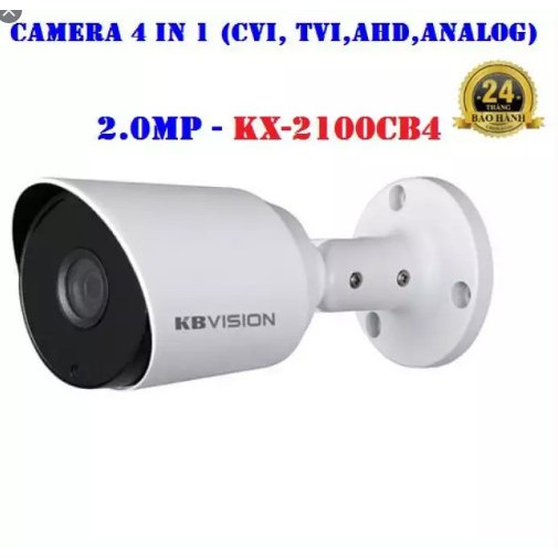 Camera Giám Sát An Ninh Kbvision KX-2100CB4 chuẩn chống nước dùng được ngoài trời, hồng ngoại ban đêm