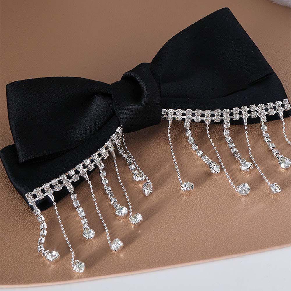 Kẹp Tóc Nơ Tua Rua VANES1 Lấp Lánh Ngọt Ngào|Dây Chuyền Xích Thời Trang Cá Tính|Kẹp Tóc Nữ Kiểu Dáng Thời Trang Thanh Lịch