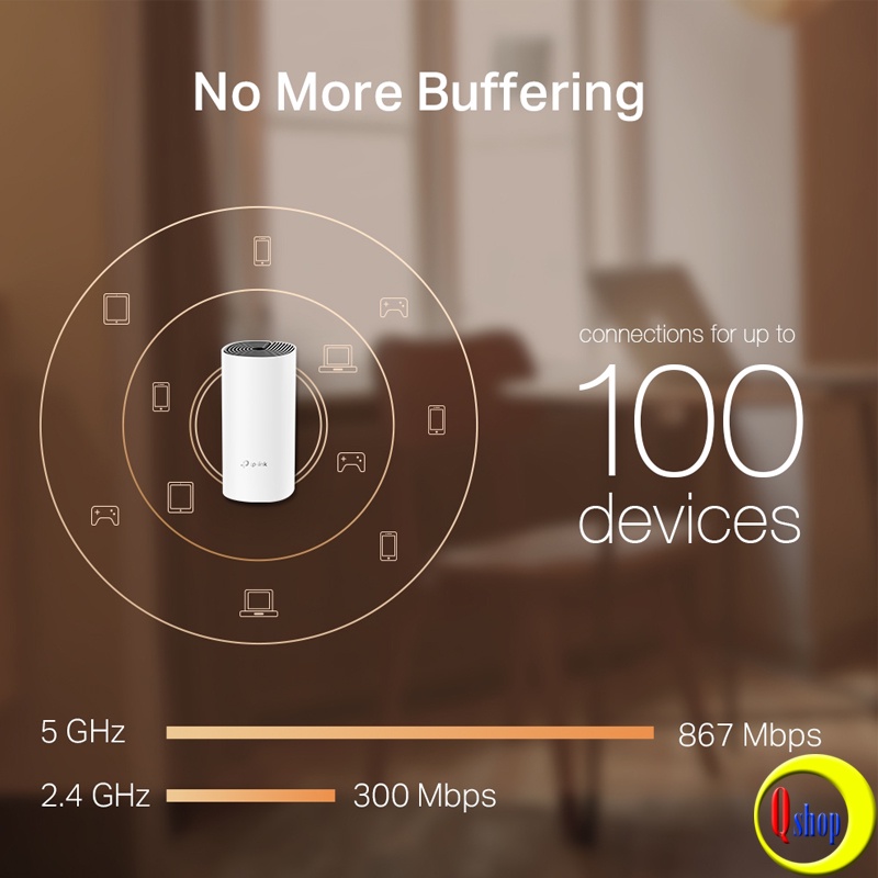 Bộ phát Wifi Mesh băng tần kép TP-Link Deco M4  chính hãng