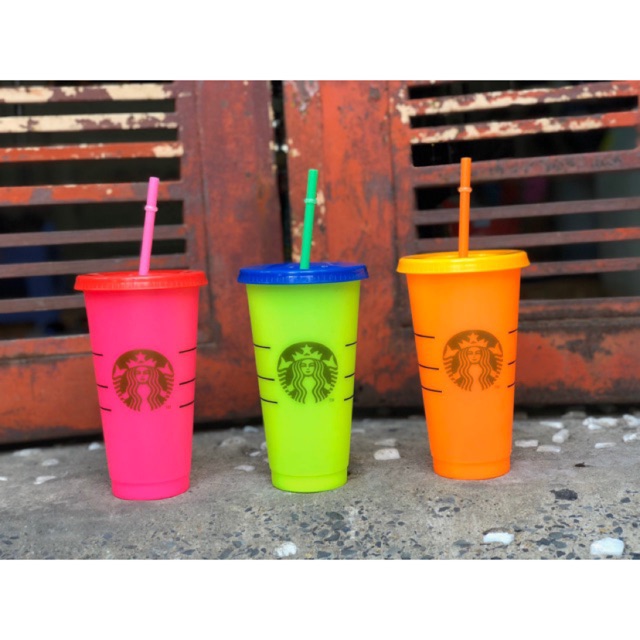 [CHÍNH HÃNG]Ly nhựa đổi màu STARBUCKS The Reusable Color Changing Cold Cups