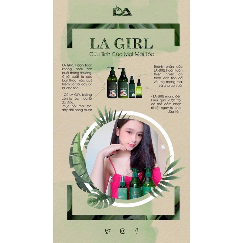 [Xả Hàng] Serum Xịt Dưỡng Tóc LA Girl 150ml Cải Tiến X3 Thảo Mộc | BigBuy360 - bigbuy360.vn
