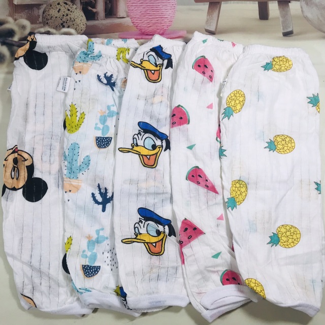 Quần cotton giấy dài cho bé