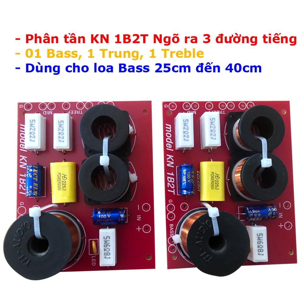 Combo 2 mạch phân tần bảo vệ loa ngõ ra 3 đường tiếng 1 Bass, 1 Trung